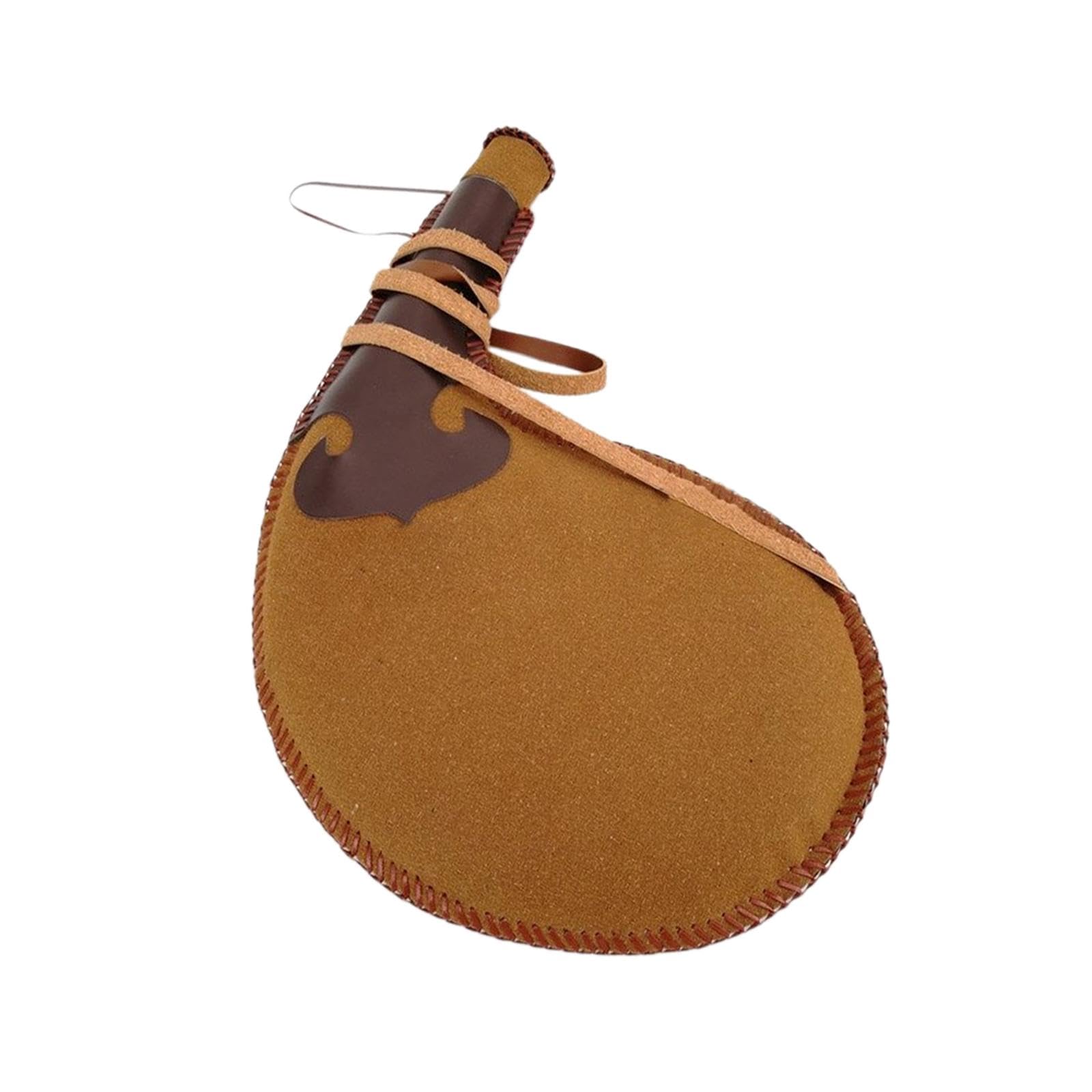 SECRET DESIRE™ Water Bota Bag Small Flask Pouch Prop for Actor'S Decoration Camping Fishing 30Cm Brown-image-19