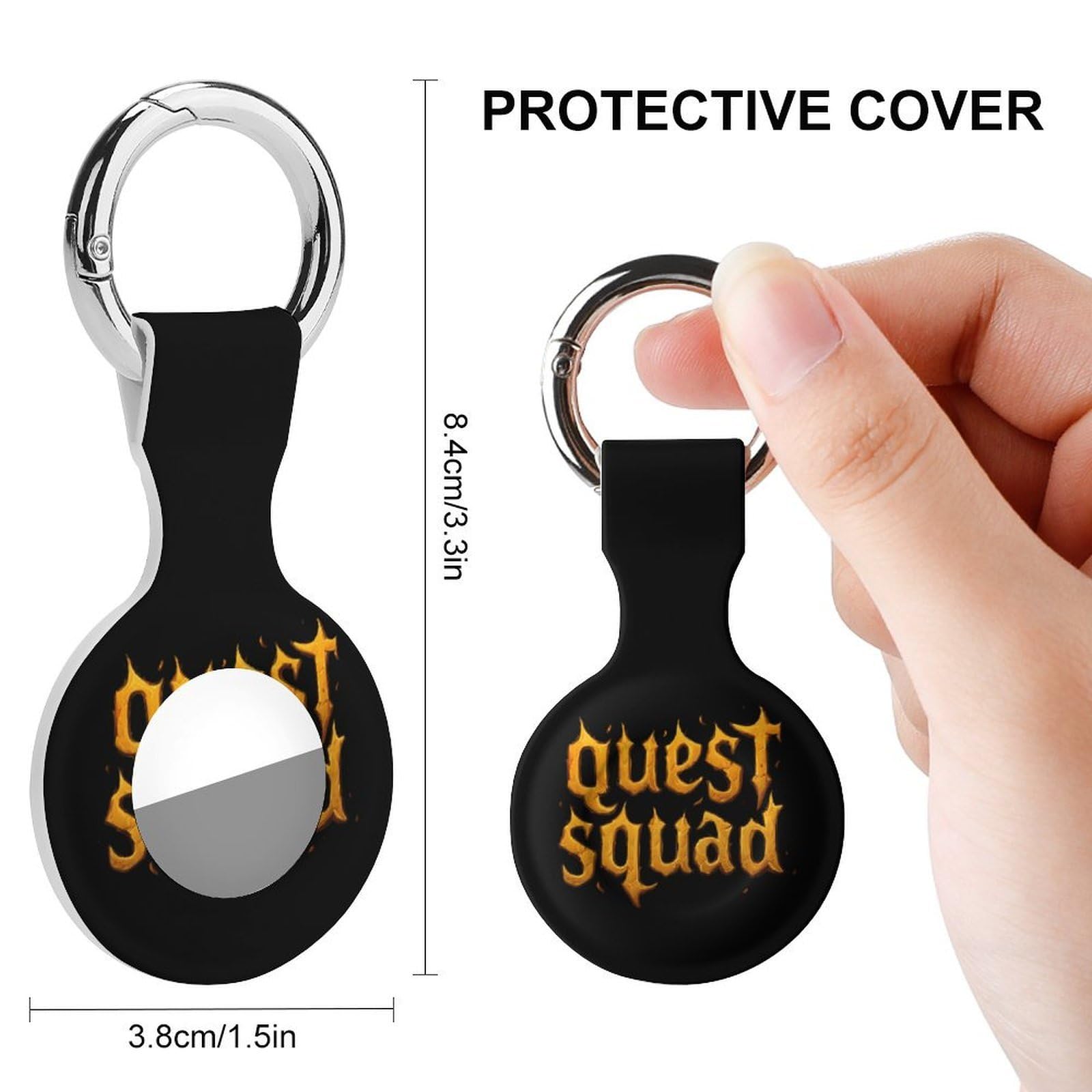Quest Squad Kompatibel mit Airtag GPS-Hüllen, 4 Stück
