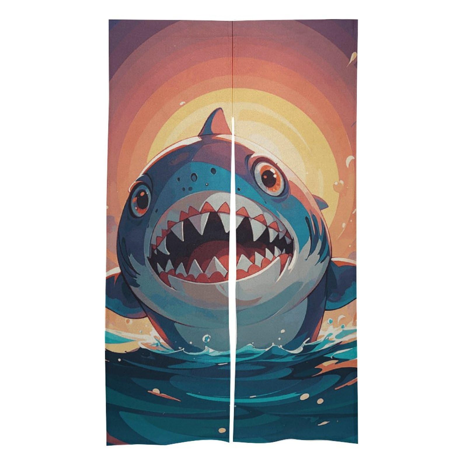 Rideau de porte requins pour séparer les pièces de vie