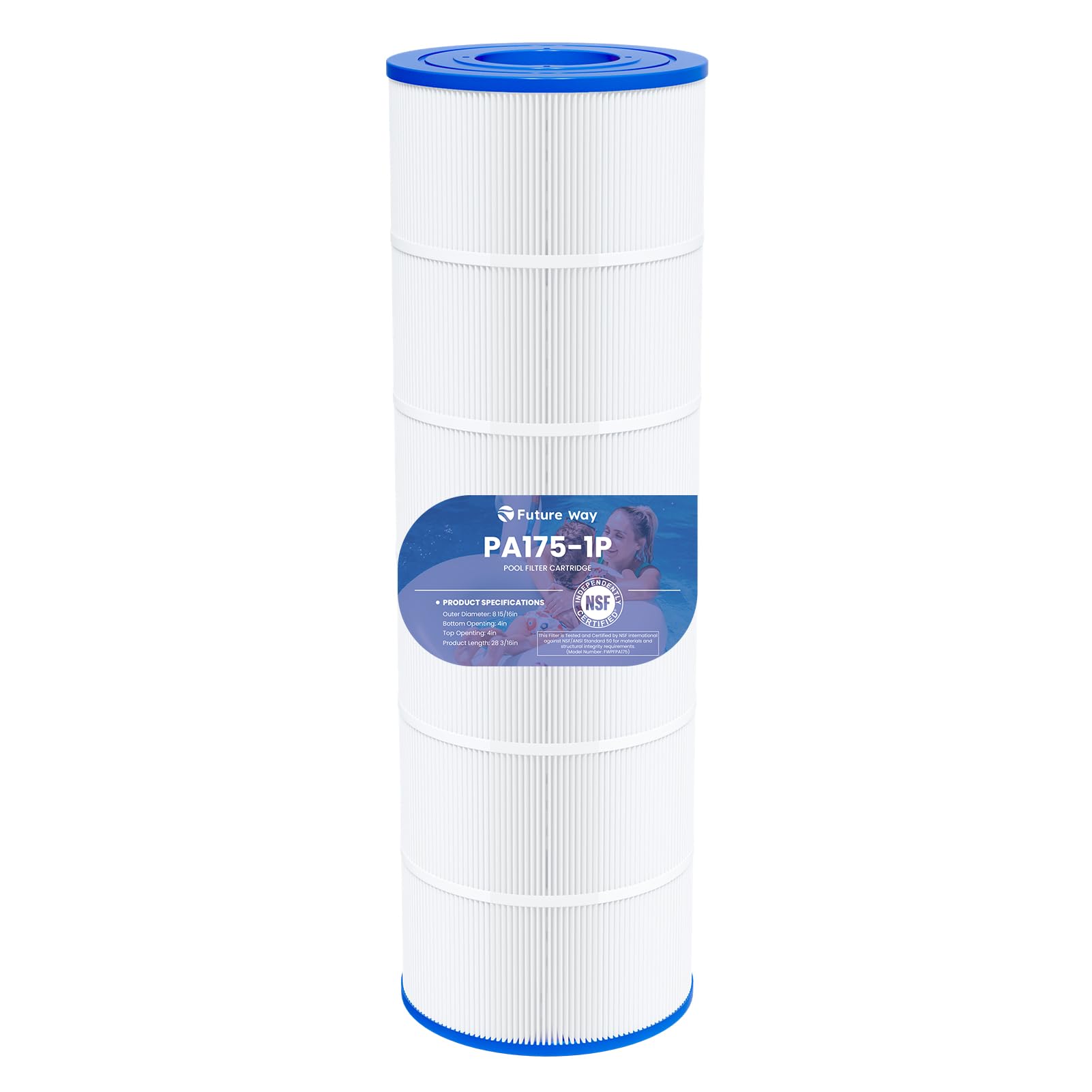 C1750 Pool Filter Cartridge Replacement for Hayward C1750, Replace for Hayward CX1750RE, Pleatco PA175, Unicel C-8417, Filbur FC-1294, 175 sq. ft