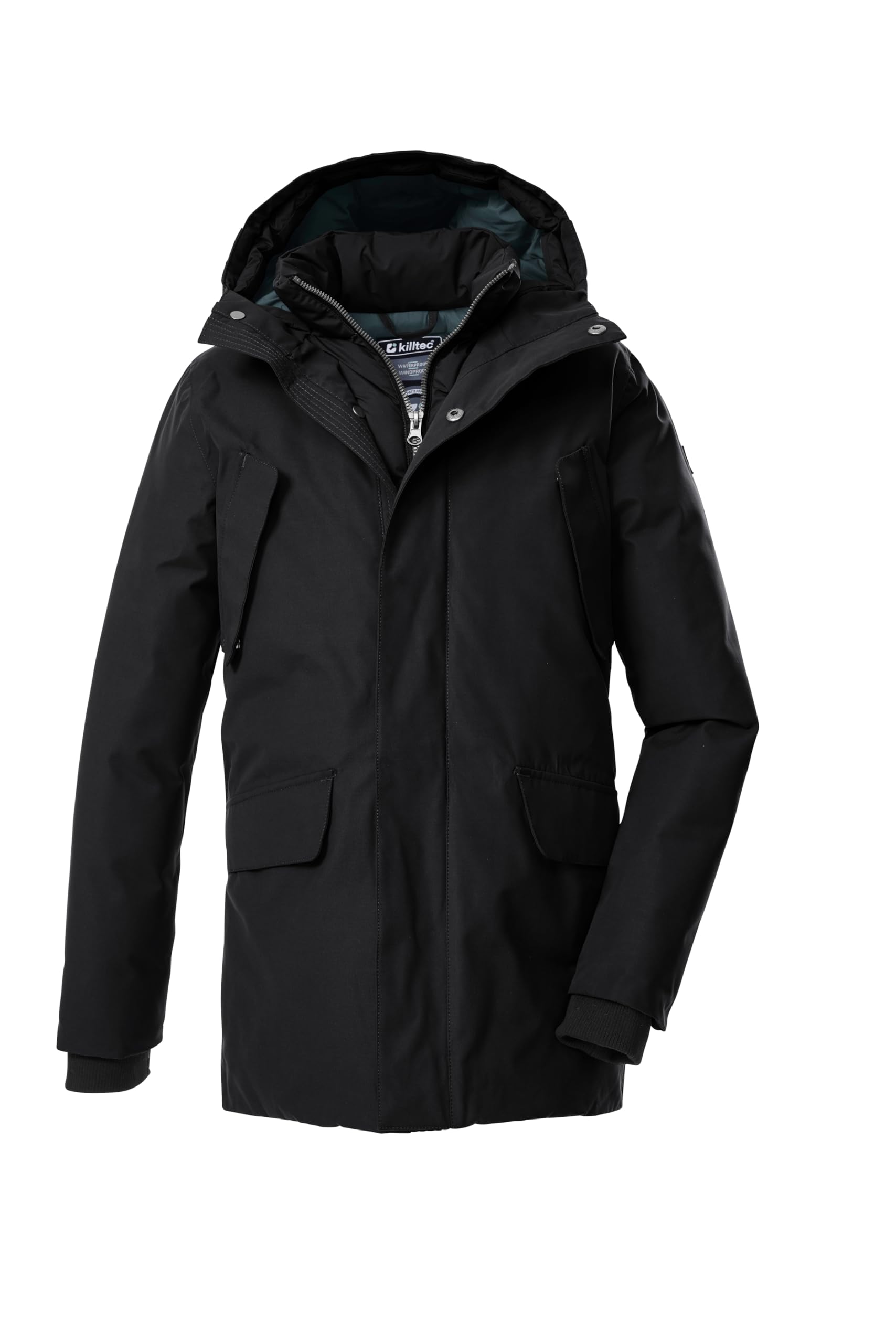 Killtec Jungen Kow 234 Bys Prk Funktionsparka/Parka mit Kapuze in 2 in 1 Optik