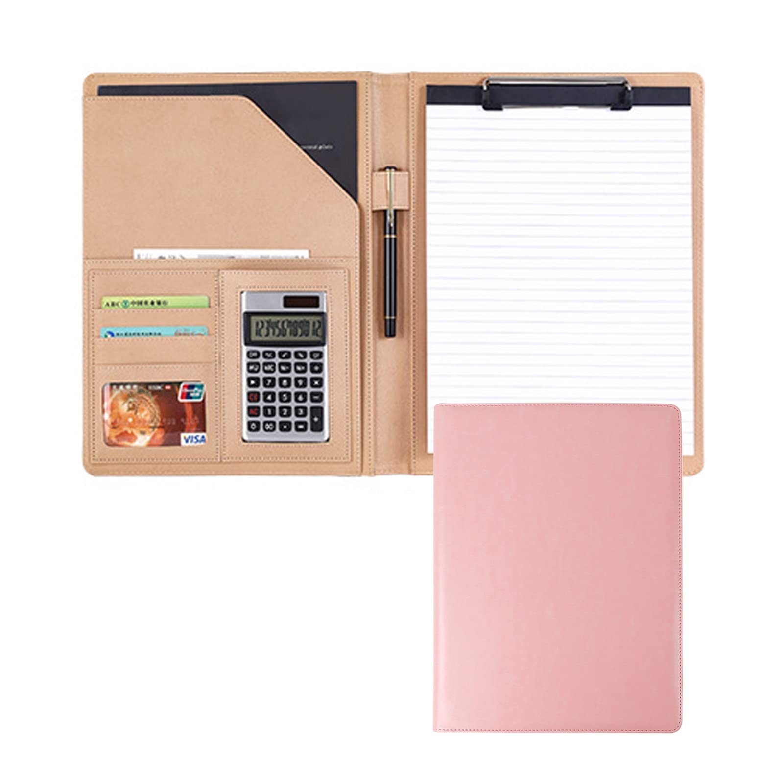 Portfolio A4 rose imperméable pour optimiser vos réunions d'affaires