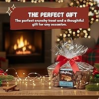 Vista 4 de Nueces mixtas glaseadas con canela tostadas a mano, nueces y anacardos Delicioso aperitivo crujiente dulce a base de plantas con un sabor