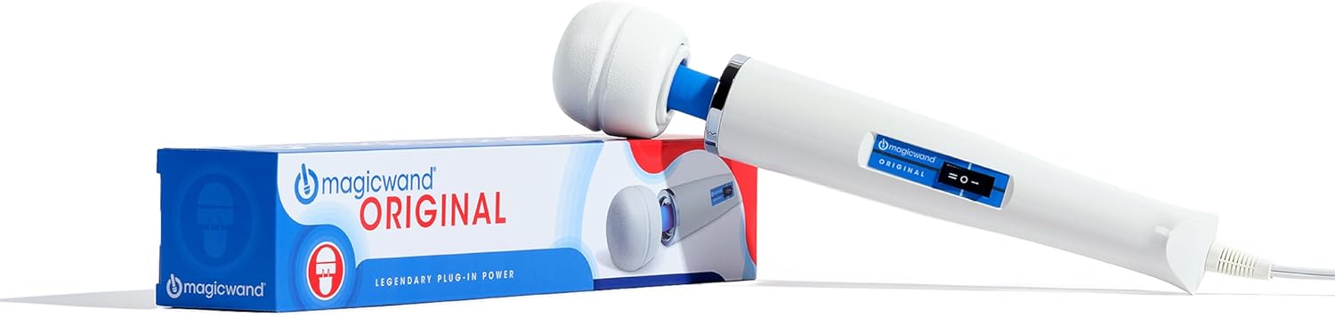Magic Wand Original HV-260 – Handheld Plug-in 2-Speed Personal Vibrator & Massager for Women, Men, & Couples – Delivers Targeted, Deep Rumbly Power and Continuous Use