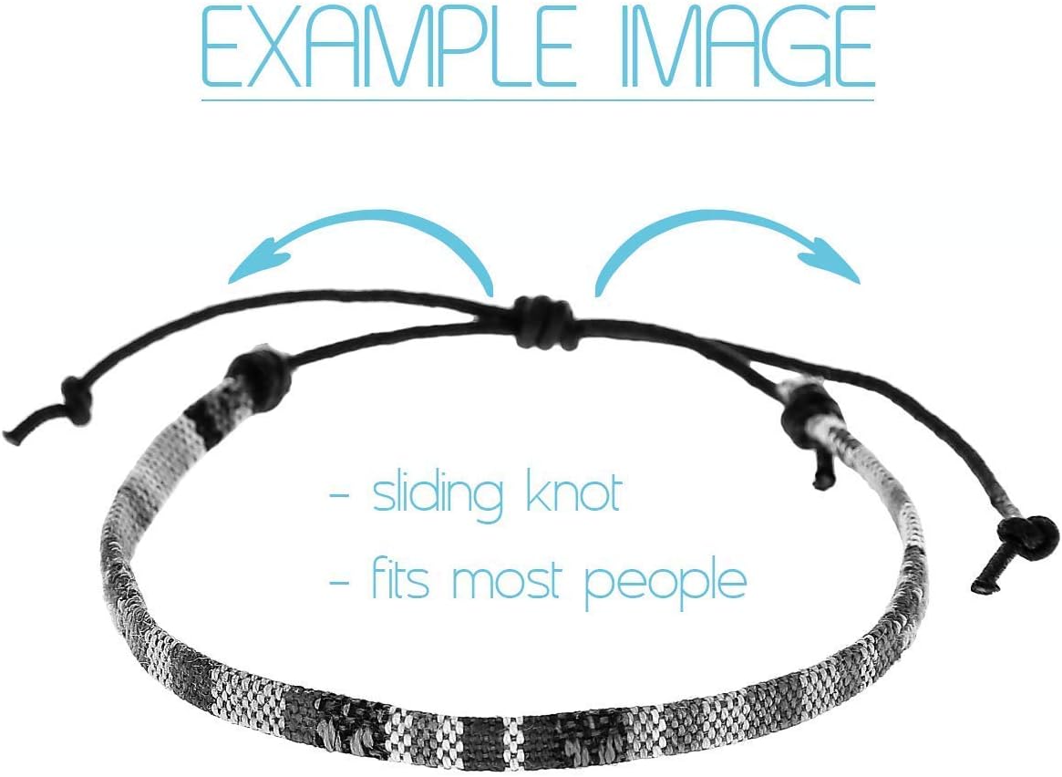 Made by Nami 2 Pcs Boho Surfer Bracelets for Women and Men Waterproof and Adjustable Braided Bracelets Set of 2 for Ethnic Hippie Style - Image 6