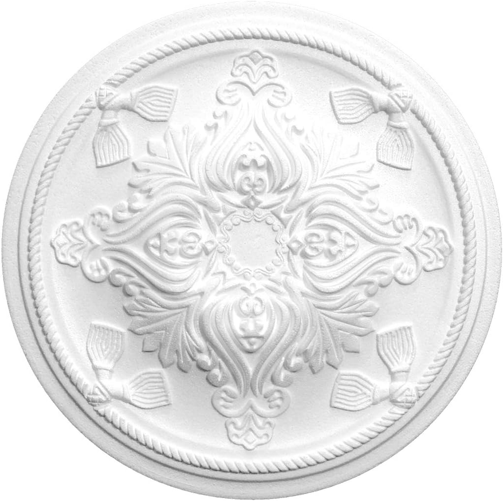 HEXIM Perfect Stucrozet - grote keuze aan plafondrozetten van PU hardschuim, robuust, sierelement (B2023-940 x 660 mm) kroonluchter omranding medaillon binnendecoratie