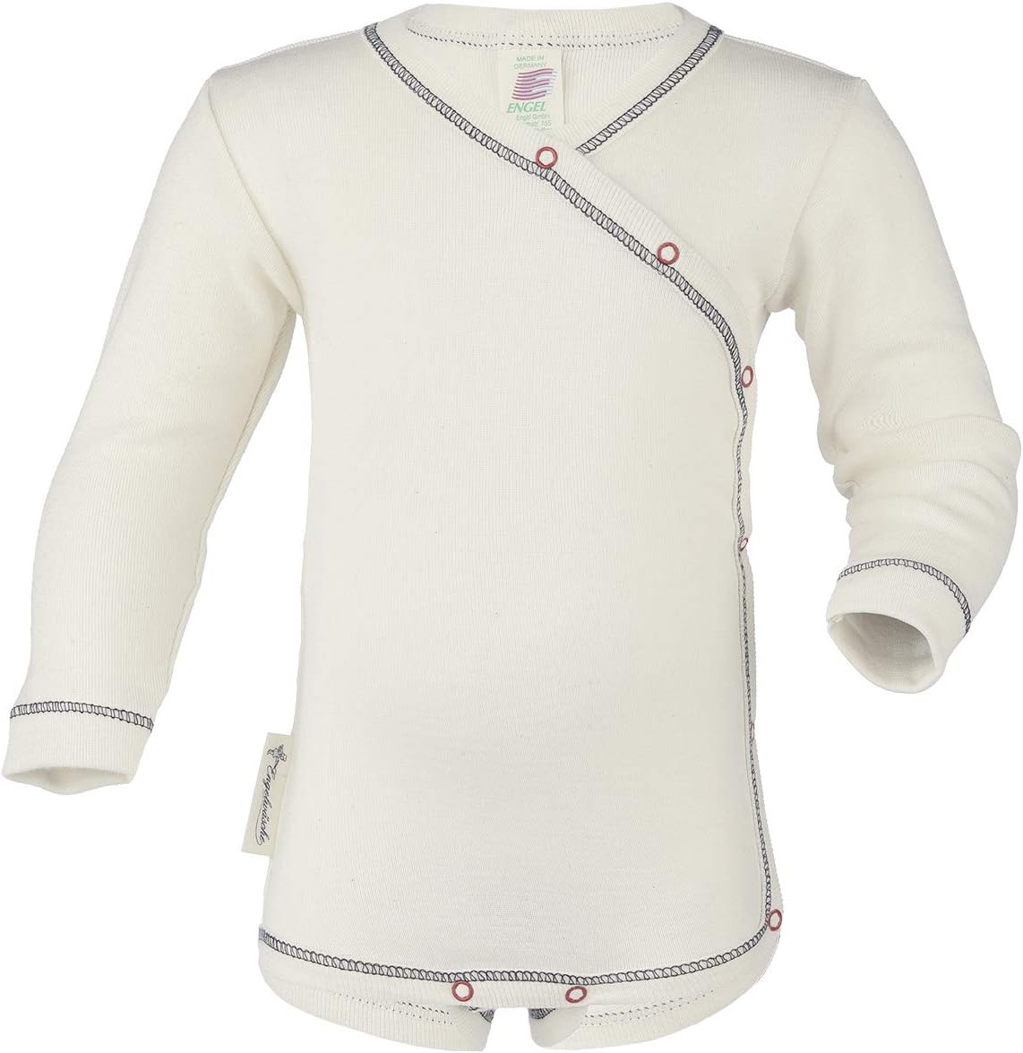 ENGELNatur Wickelbody Long Sleeve For Baby 100% Cotton