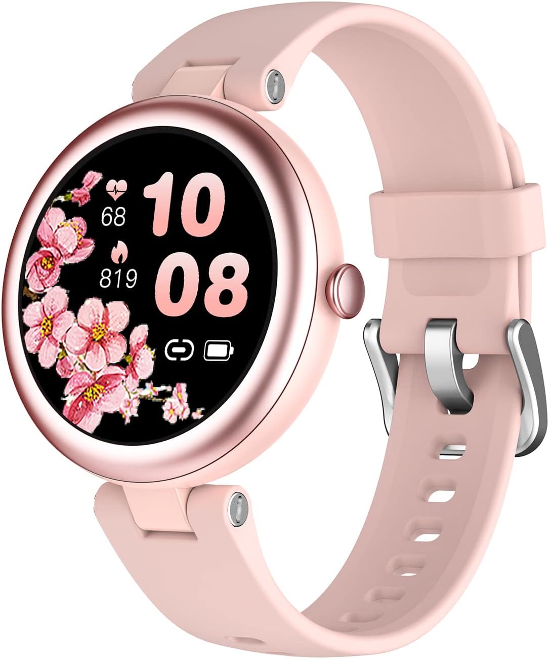 Lynn Smart Watch, Women's, Small Watch, 1.09 Inch High Definition Screen, iPhone/Android Compatible, Call Notifications, 24 Hours of Sleep, Female Menstrual Cycle Management, Free Dial