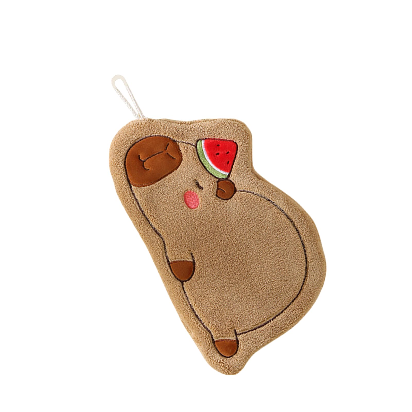 Msioytog Capybaras Polyester Hand Towel for Quick Drying, Soft and Absorbent Hand and Face Cloth for Daily Use Quick Drying Washcloths