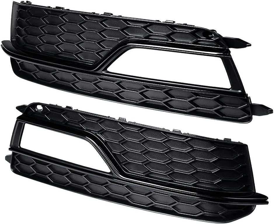 AstraDepot Compatible For 2013-2016 Audi A5 S-Line S5 Front Bumper Lower Honeycomb Mesh Grill Pair