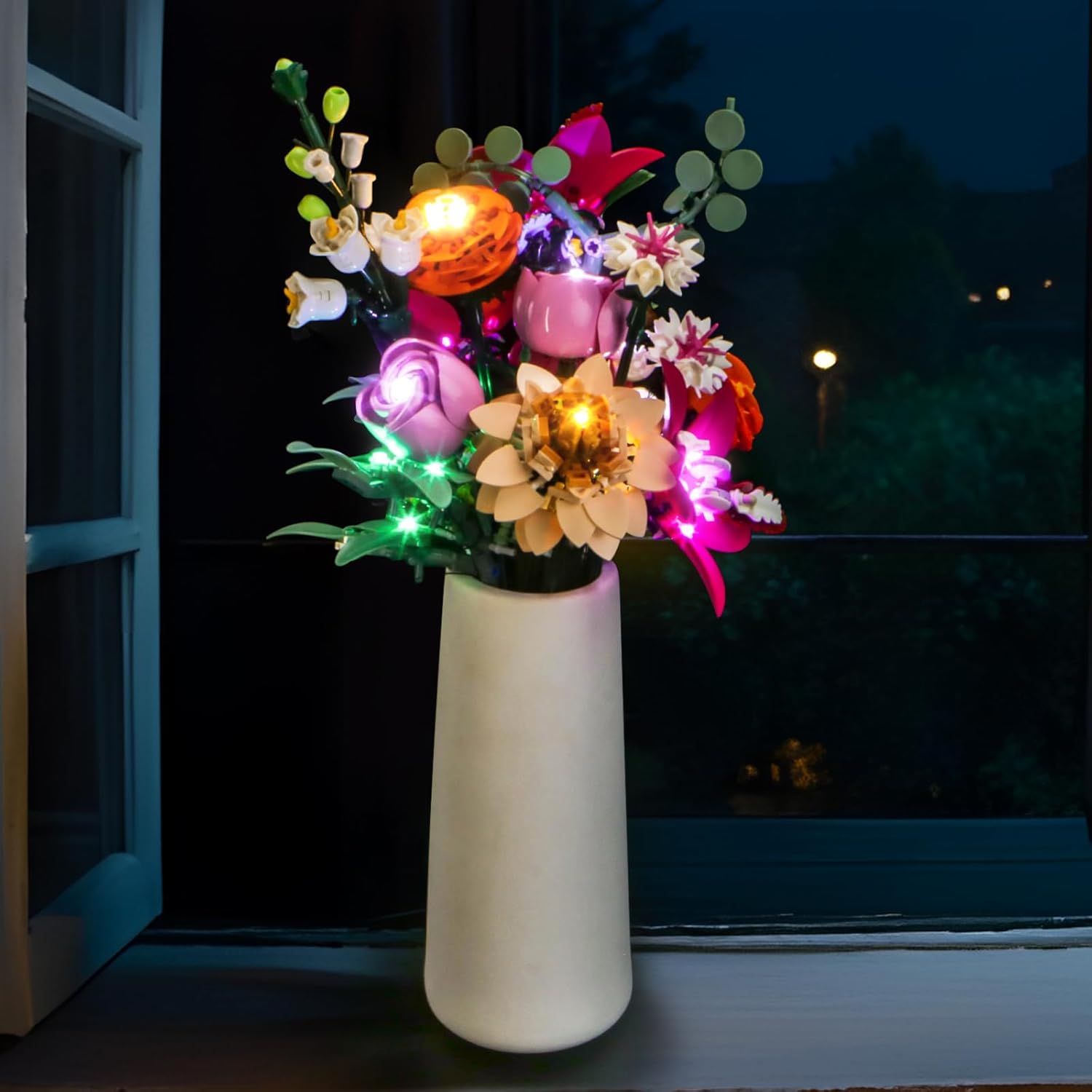 LED Lighting Compatible with Lego 10342Pretty Pink Flower Bouquet, Light Kit Compatible with Lego 10342 Botanicals Flowers, NOT Included The Model Set
