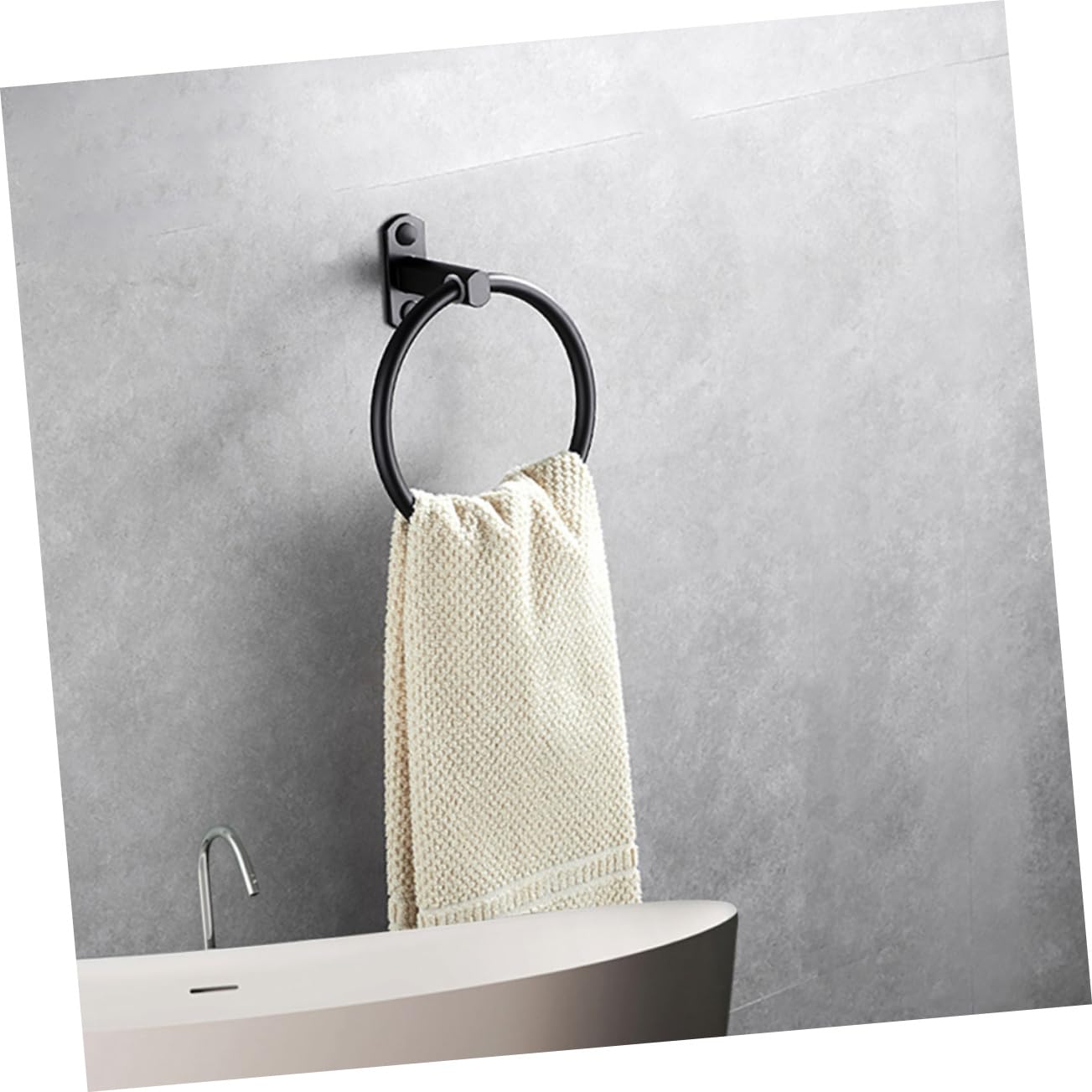 2 Piezas Toalla de Aluminio toallero Toalla de baño Colgador de Toallas de baño Negro