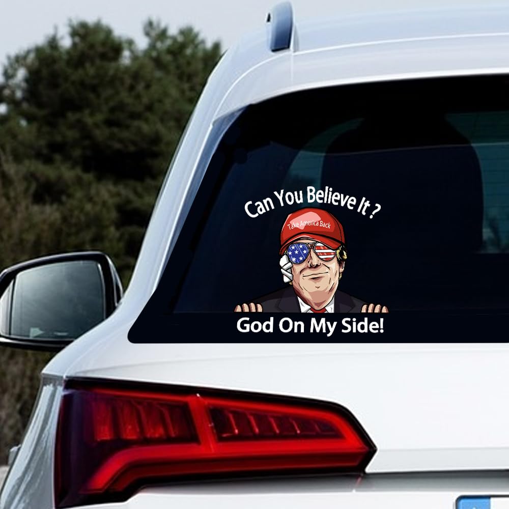 Adesivo in vinile Fight Trump 2024 - Senza bolle, perfetto per auto, camion, computer portatili, tazze e attrezzatura da tiro - Regali per i sostenitori di Trump - Italia
