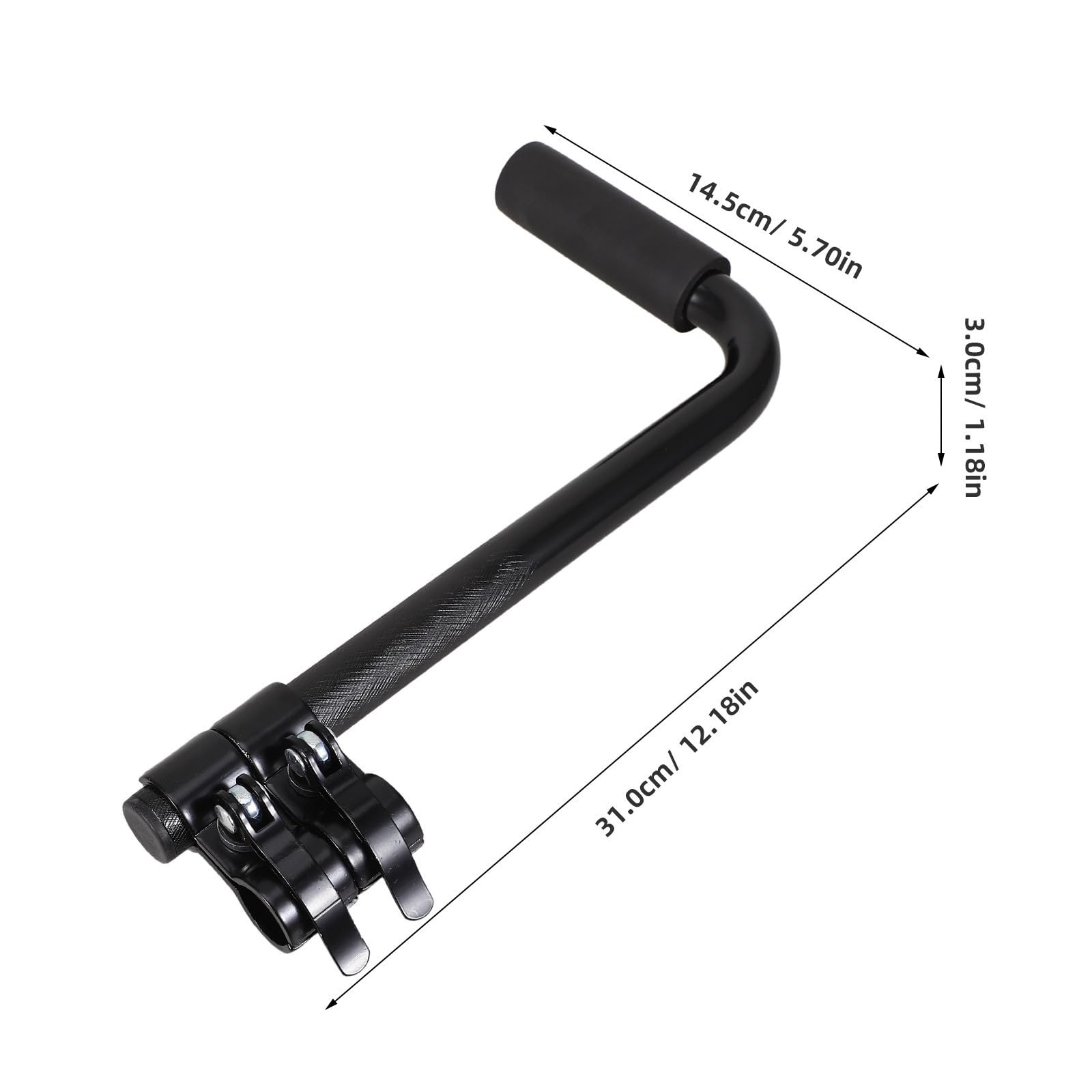 minkissy 2 Piezas Extensor de Mango para Silla de Ruedas Accesorio Práctico para Empujar Paquete de Unidades para Mayor Comodidad y Facilidad