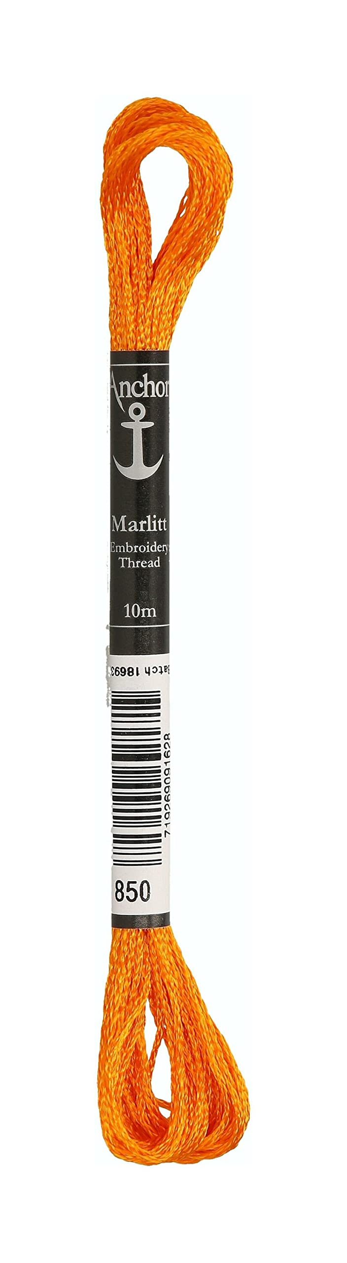 Anchor 4130000-00850 Embroidery Thread, 100% Viscose, Mandarin, 10 m, 4 g