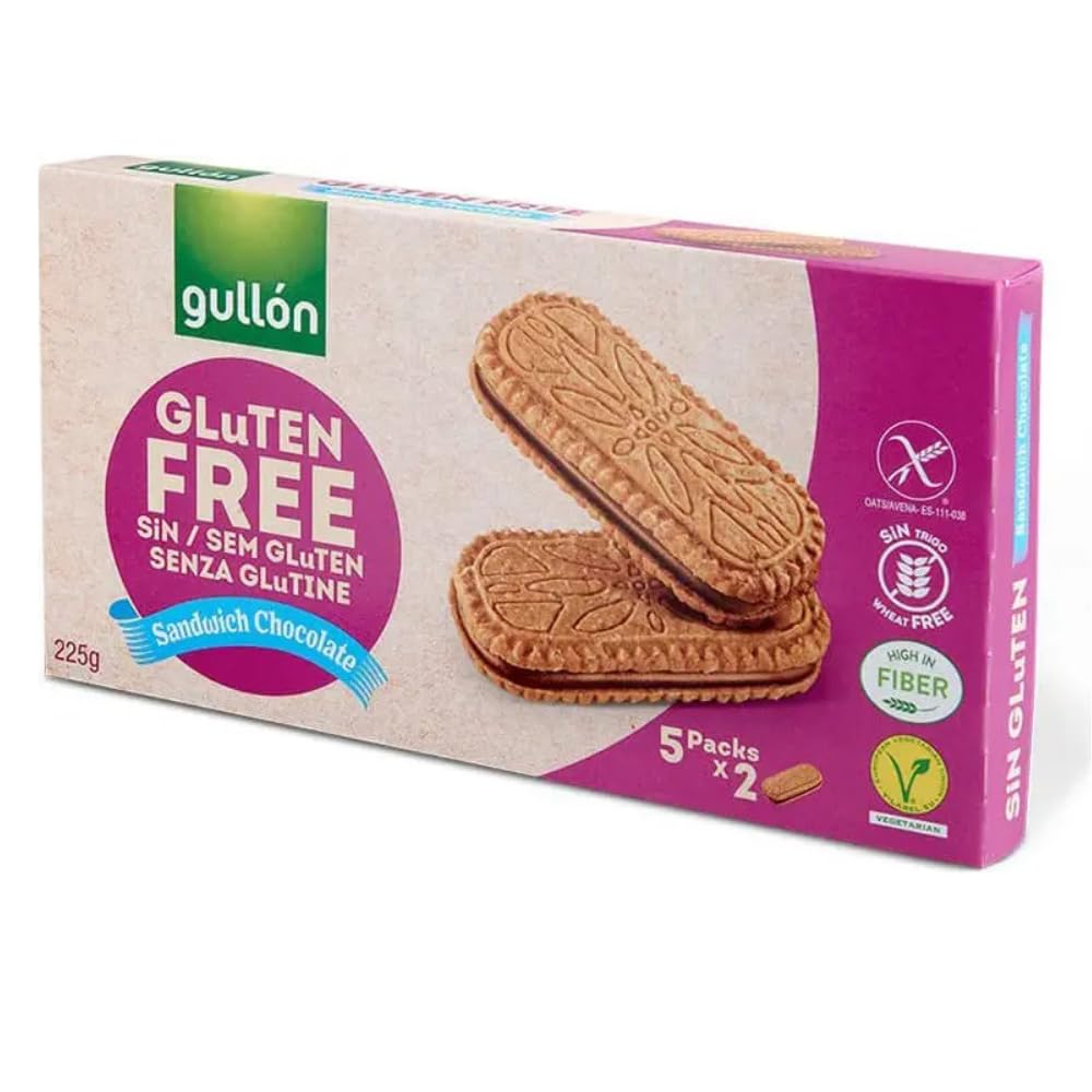 Italian Gourmet Bundle Glutenfreie Schoko-Sandwich-Kekse 6x 220g + Italian Gourmet Polpa Gratis – Gluten Free Sandwich Chocolate Kekse, vegan, ballaststoffreich, Snack & Vorrat 1,32kg
