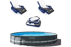 Intex Ultra XTR Frame Swimming Pool with Loungers and Cooler