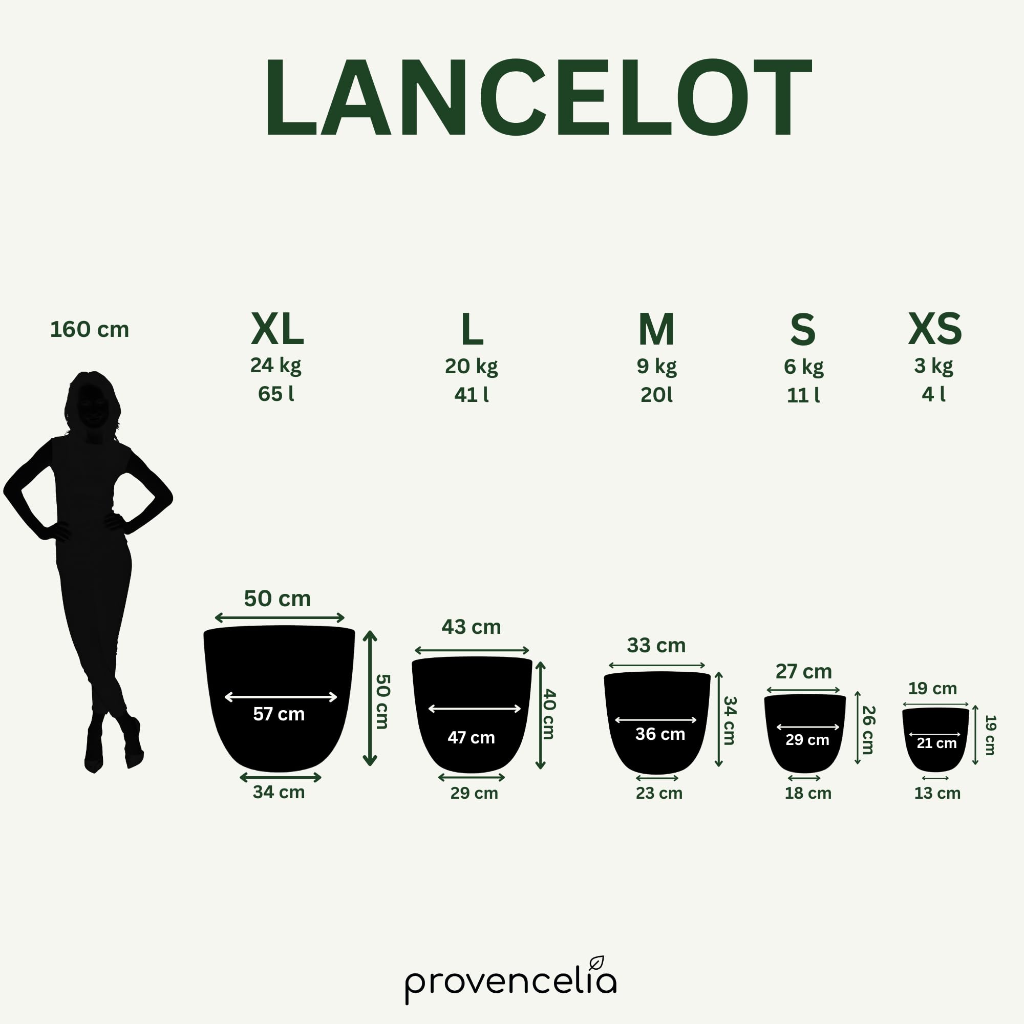 Lancelot Keramik Pflanzkübel Ø 47 x H 41 cm Jade-Perle — Pflanzgefäß groß frostbeständig handgefertigt glasierte Terrakotta Übertopf Garten Terrasse Balkon