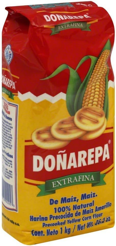 Doña Arepa Extrafina Yellow Corn Flour 35oz 8 Pack