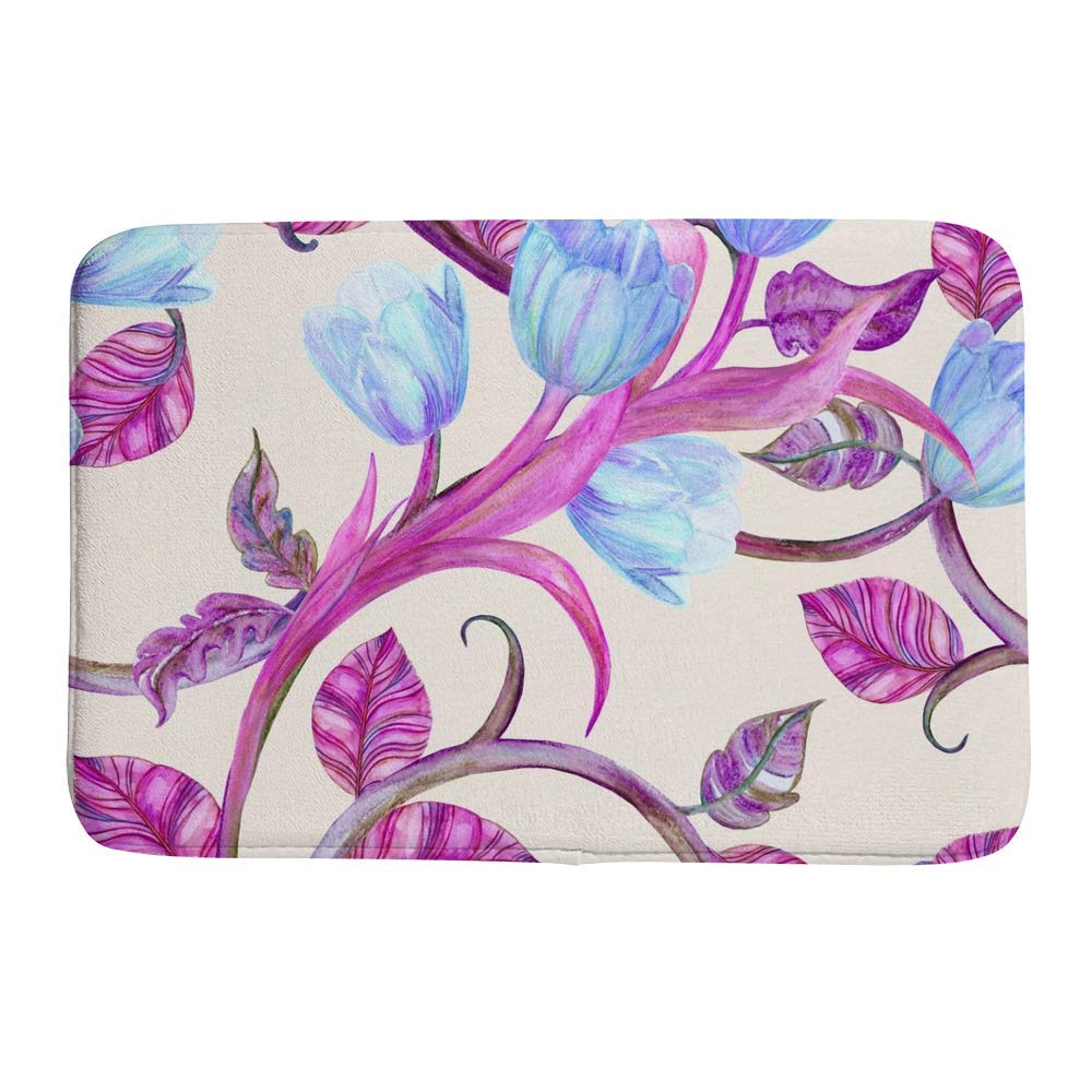 Tapis de bain antidérapant et absorbant en mousse à mémoire de forme velours