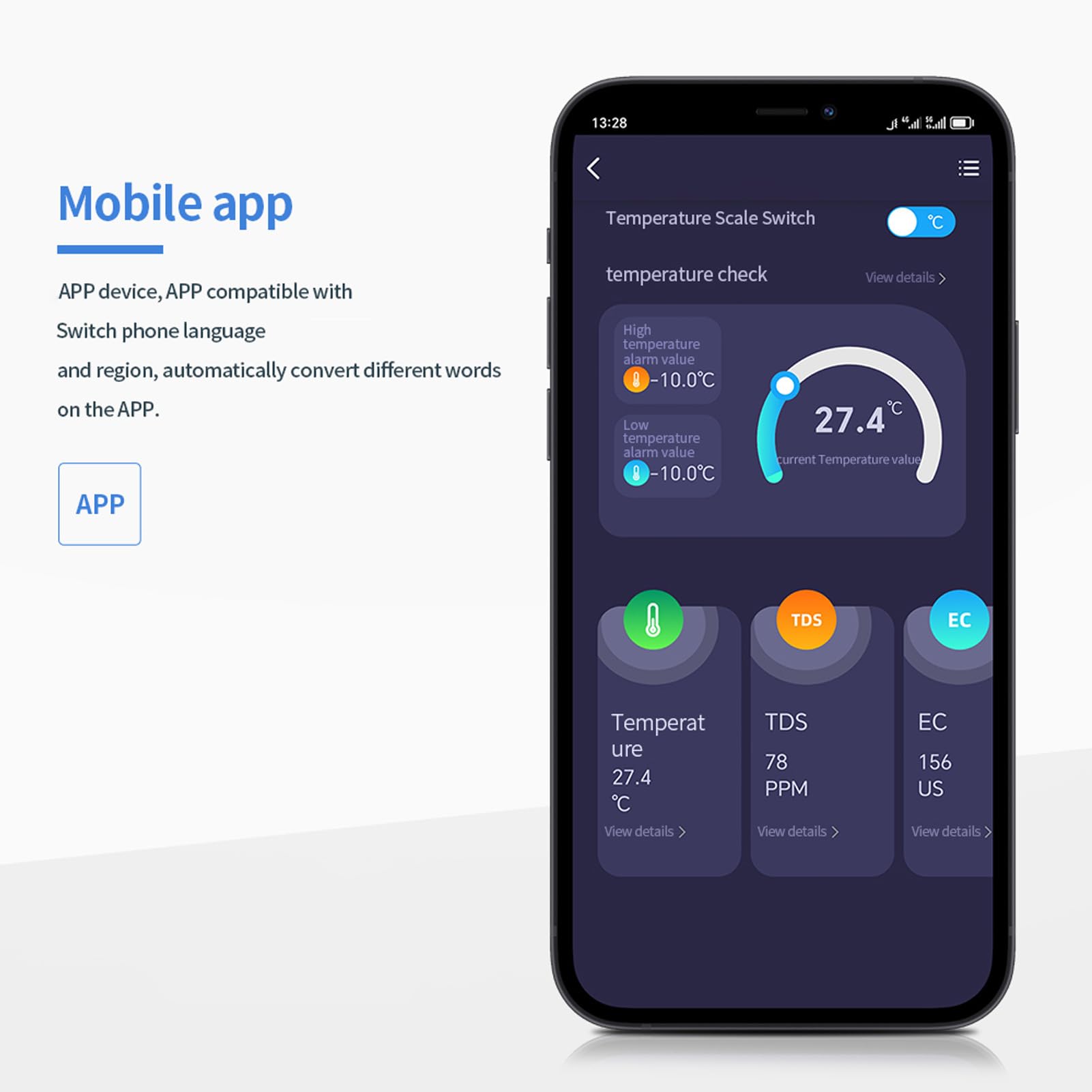 Tbest Medidor de Agua Digital Preciso 5 en 1