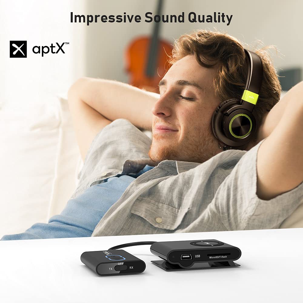 1Mii Miilink Bluetooth 5.0 Transmitter Receiver for TV to Wireless