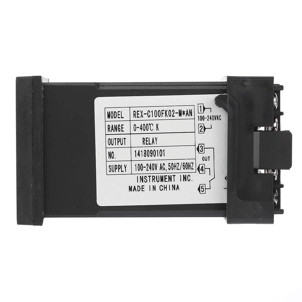 Regolatore di temperatura, 0-400 ℃ REX-C100 FK02-M * AN Termostato digitale PID Termostato AC 250V Interruttore di controllo della temperatura Termostati