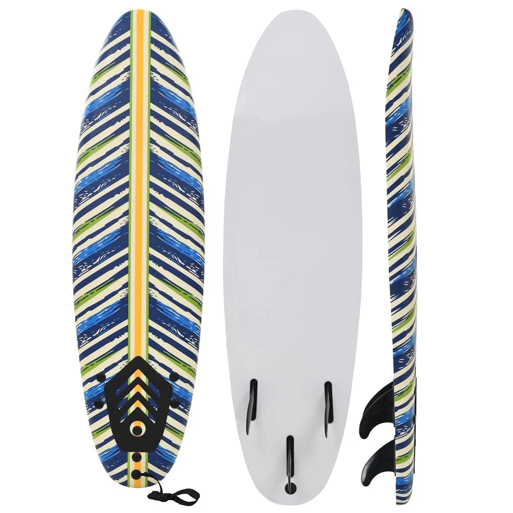 vidaXL Tabla de Surf 170 cm Hojas Deportes Acuáticos Exterior Navegación Mar