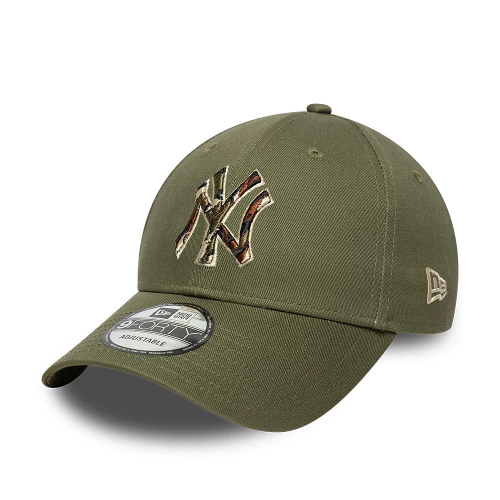 New Era New York Yankees Outline Camo 9Forty Adjustable Cap Green