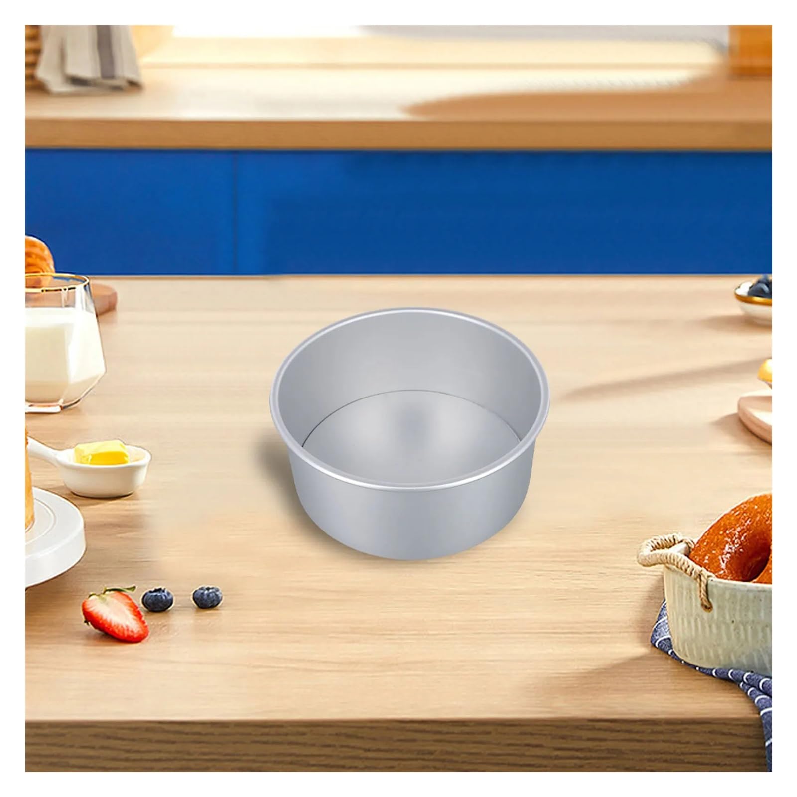 Molde for pasteles hueco redondo, no de 8 pulgadas, Compatible con hornear y