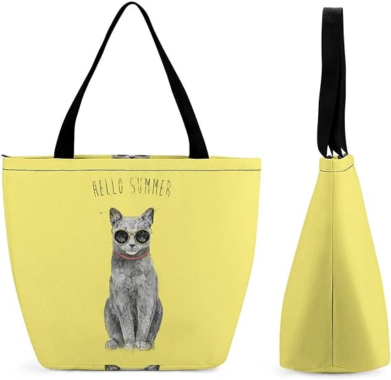 Amazon 夏のかっこいい猫 トートバッグ オックスフォード キャンバス トート ショルダーバッグ 大容量 キャンパストート 通勤 通学 優品閣 トートバッグ Amazon 夏のかっこいい猫 トートバッグ オックスフォード キャンバス トート ショルダーバッグ 大容量 キャンパストート 通勤 通学 優品閣 トートバッグ