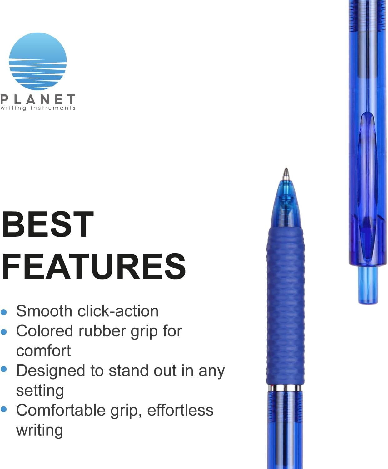 Custom Gel Plastic Pens Personalized Imprinted Gel Pens Customized Gel Pens. Custom Printed Name/Business/Event Information (Blue, 150 Count, Pack of 1)