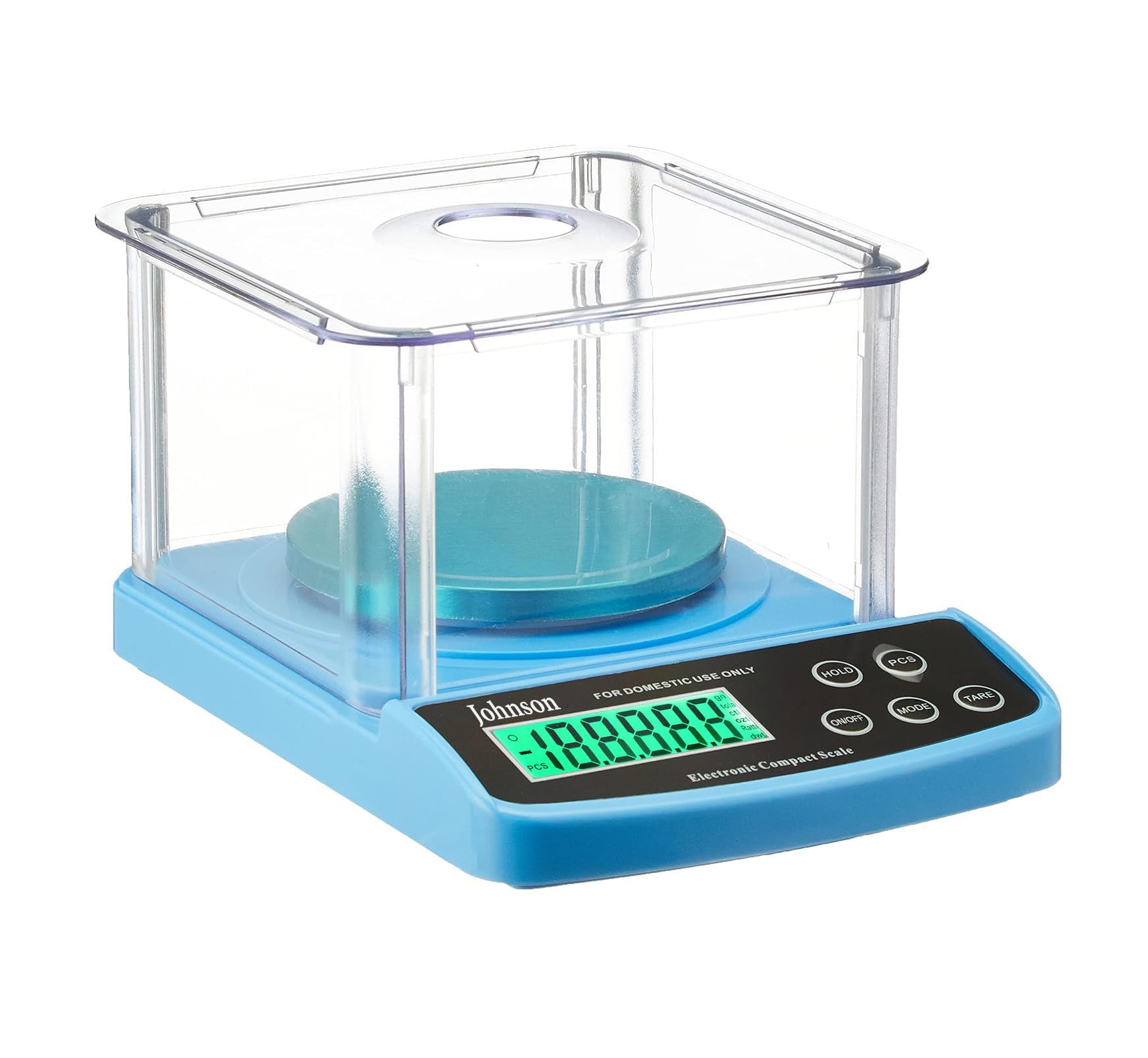 Johnson 1000G High Precision Lab Scale Digital Analytical Electronic Balance Laboratory Lab Precision Scale Jewelry Scales Kitchen Precision Weighing Electronic Scales 0.01g Calibrated (1000g)