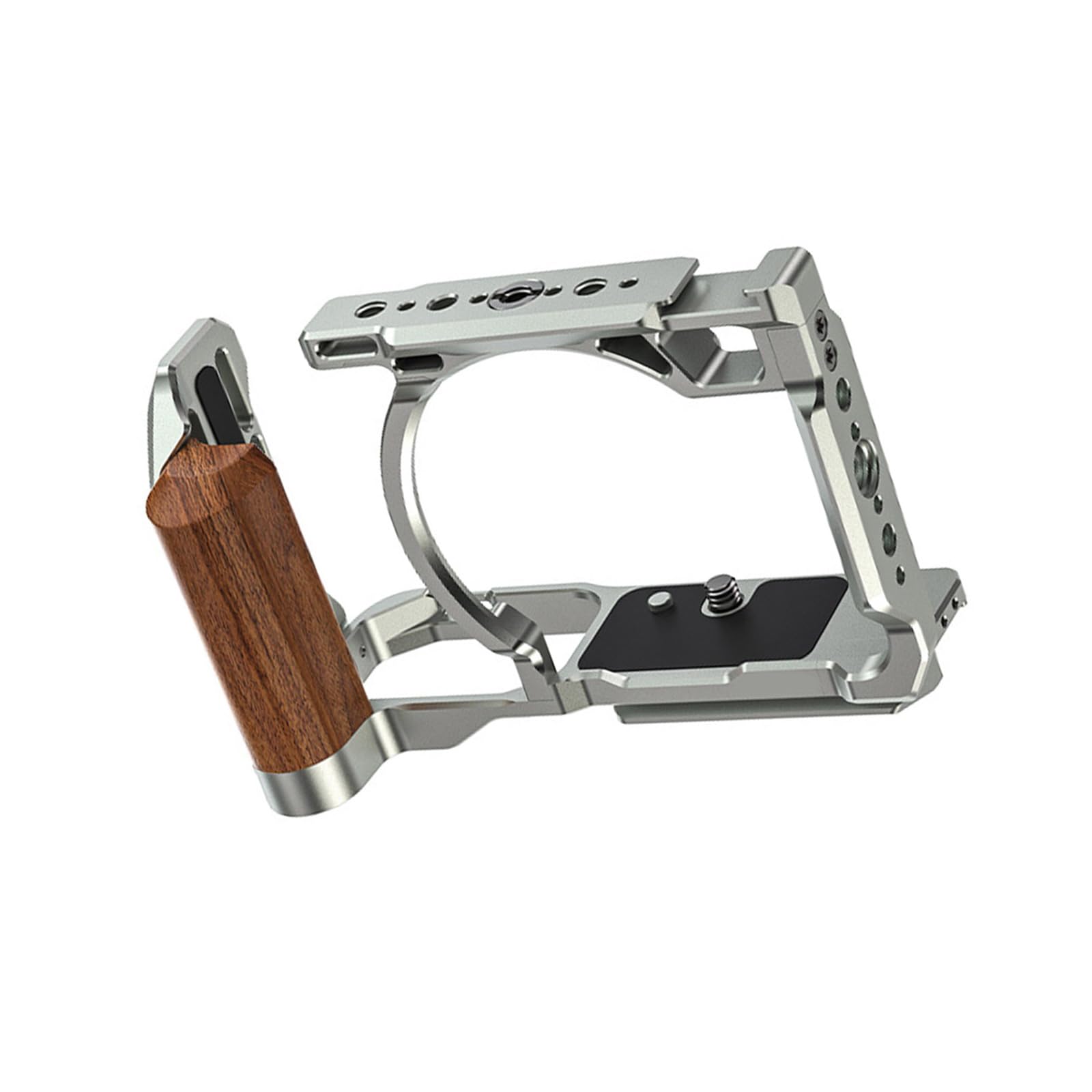 Telaio in metallo per ZR con impugnatura ergonomica in legno e molteplici punti di montaggio impugnatura