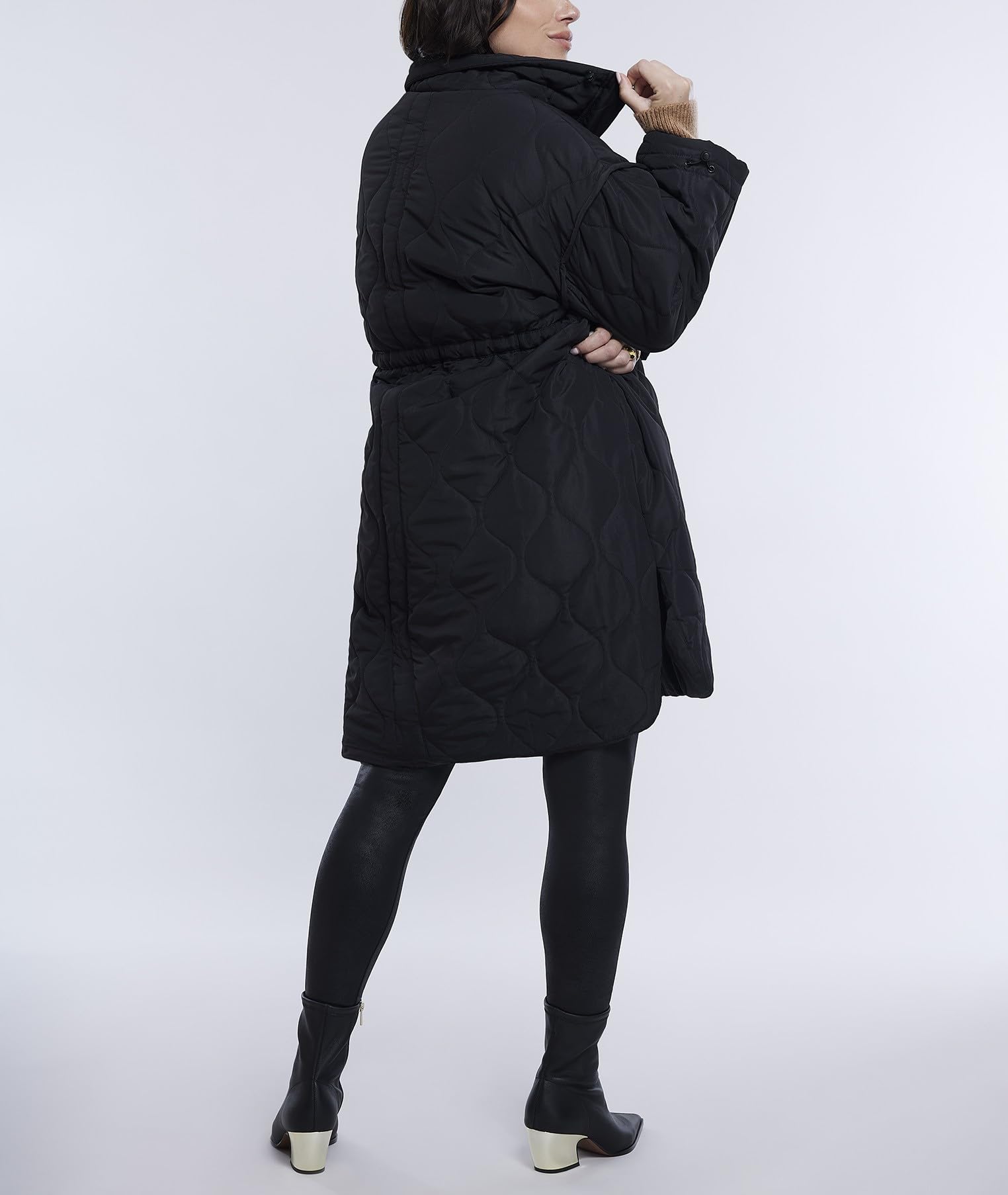 Motherhood Maternity Damen Quilted Pregnancy Long Puffer Jacket Jacke