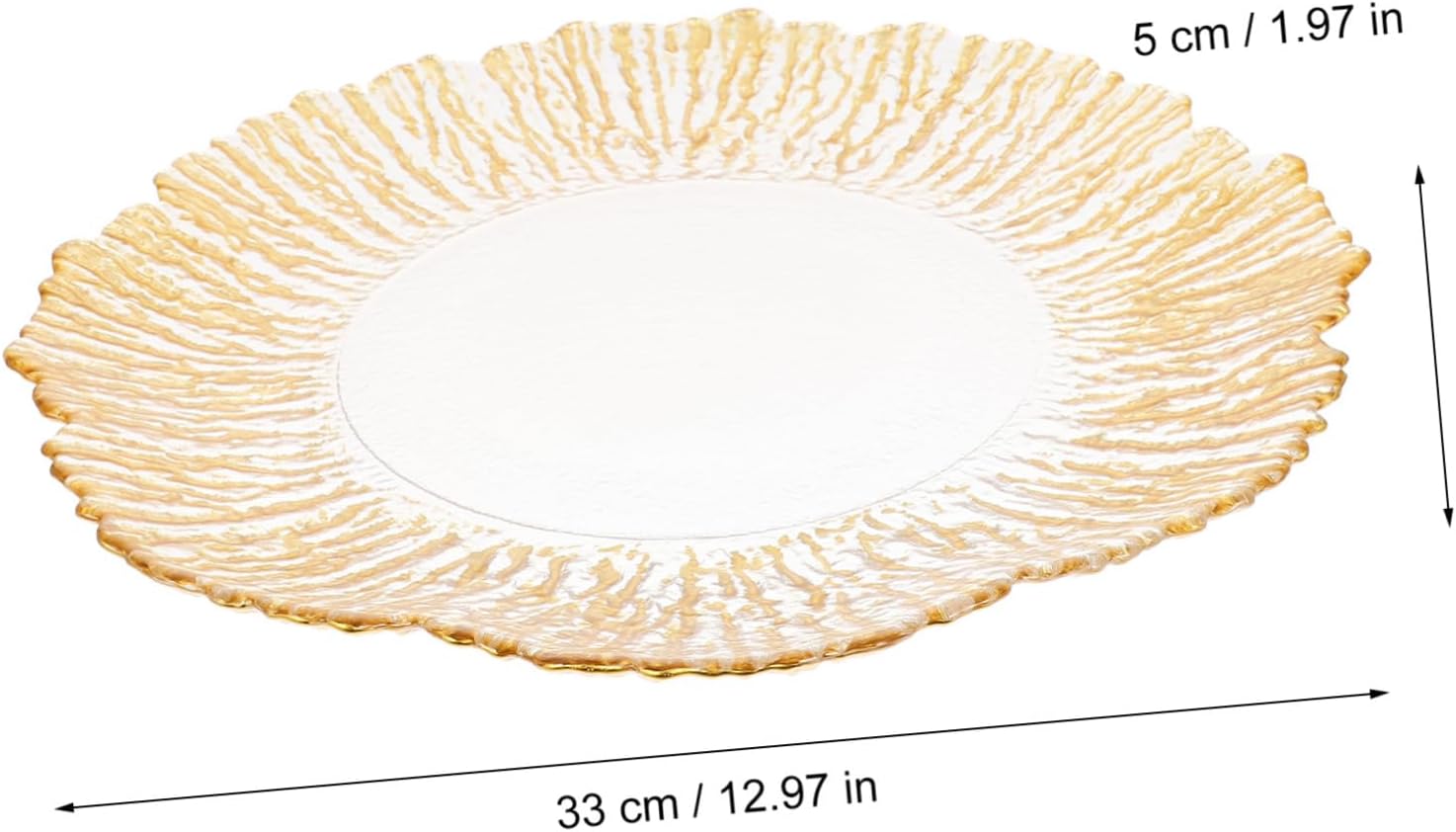 Fruit Serving Tray Elegant Glass Fruit Plate Multi-functional Snack Storage Bowl Chic Decorative Dish Candy and Jewelry Display