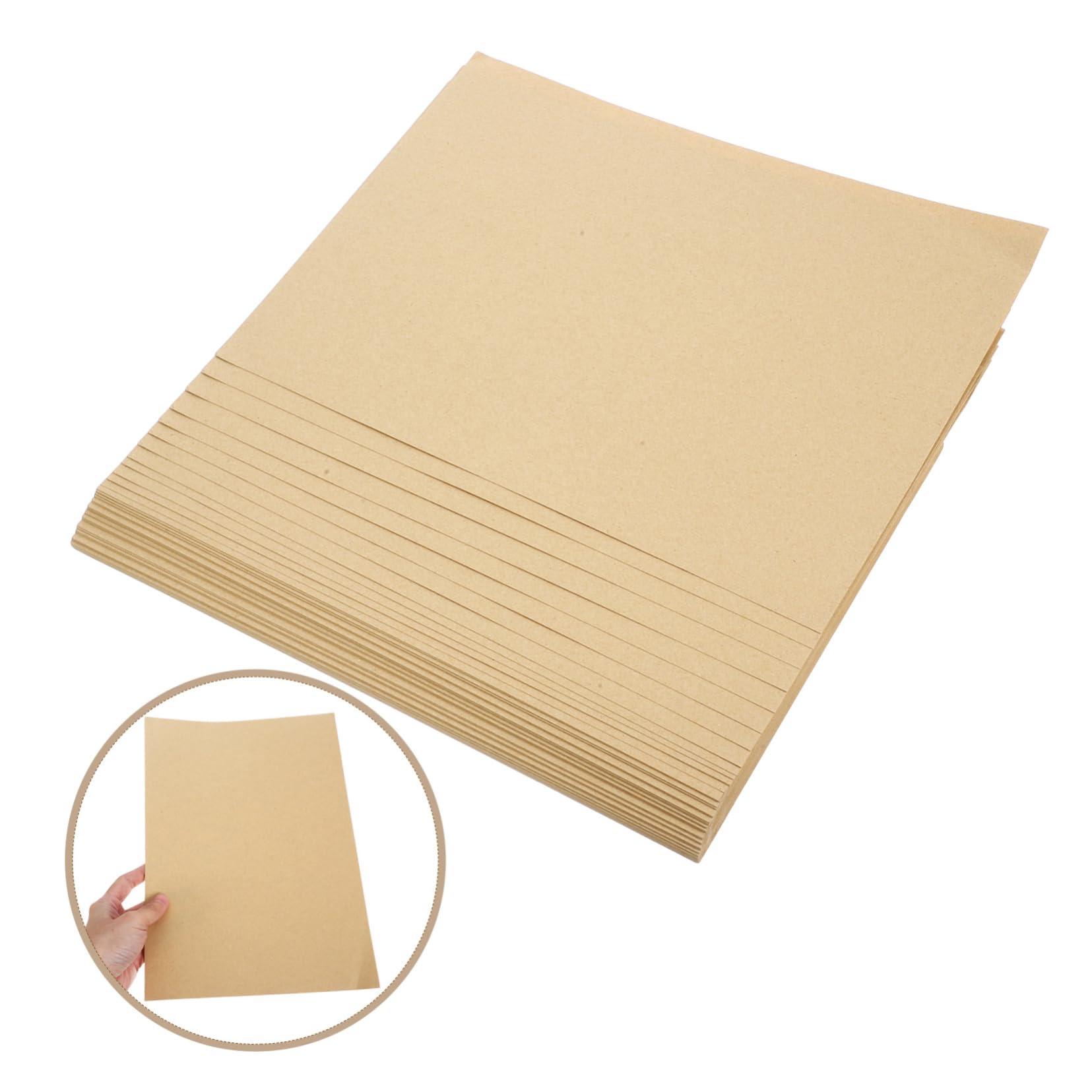 HOODANCOS Cartoncino di Carta Kraft in Fogli di Cartoncino per Rilegatura e Imballaggio Fogli di Carta Kraft in Formato per Scrapbooking e Progetti Fai da Te