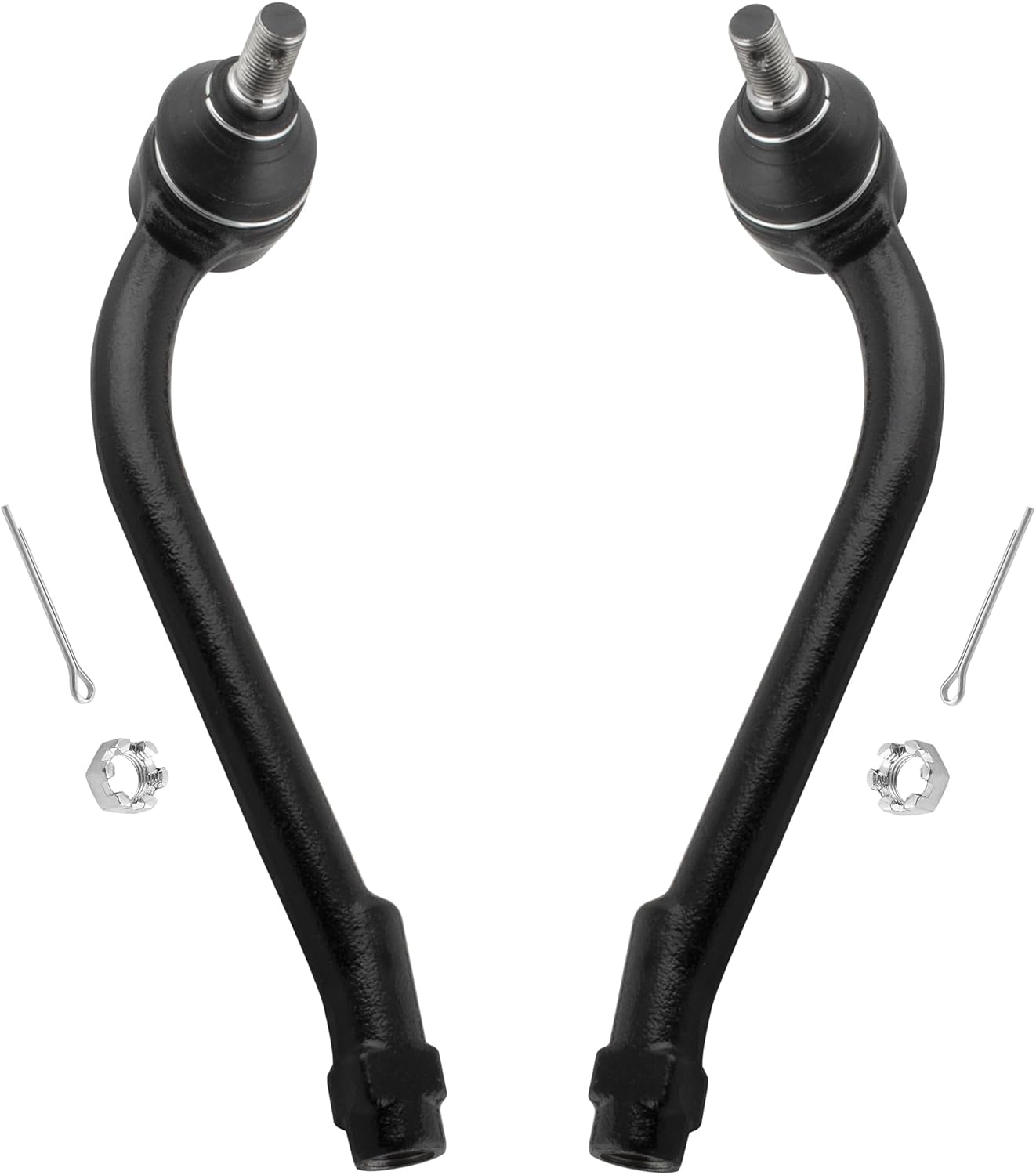 2pcs Front Outer Tie Rod End Links Suspension Steering Tie Rod End Kit Fit For Hyundai Santa Fe 2007-2012, For Hyundai Veracruz 2007-2012, For Kia Sorento 2011-2013 Replace# ES800035 ES800055