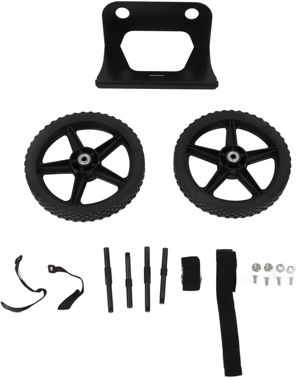 Cooler Cart Kit with 12 Inch Wheels, Steel Frame Utility Wagon for 15.5 to 17.5 Inch Coolers, High Load Capacity Outdoor Transport Cart
