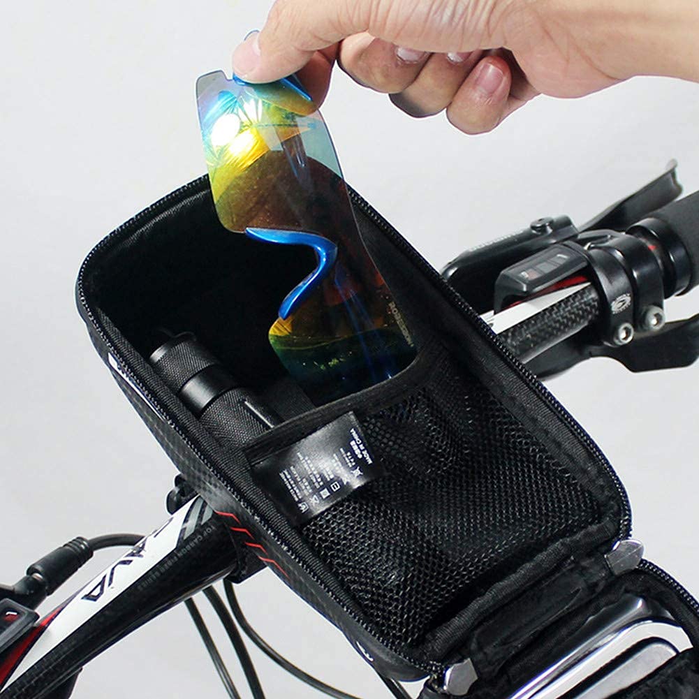 Bolsa de Tubo Superior para Bicicleta Bolsa de Bicicleta Impermeable Bolsa de teléfono de Bicicleta de Carcasa Dura para Todo Tipo de Bicicletas