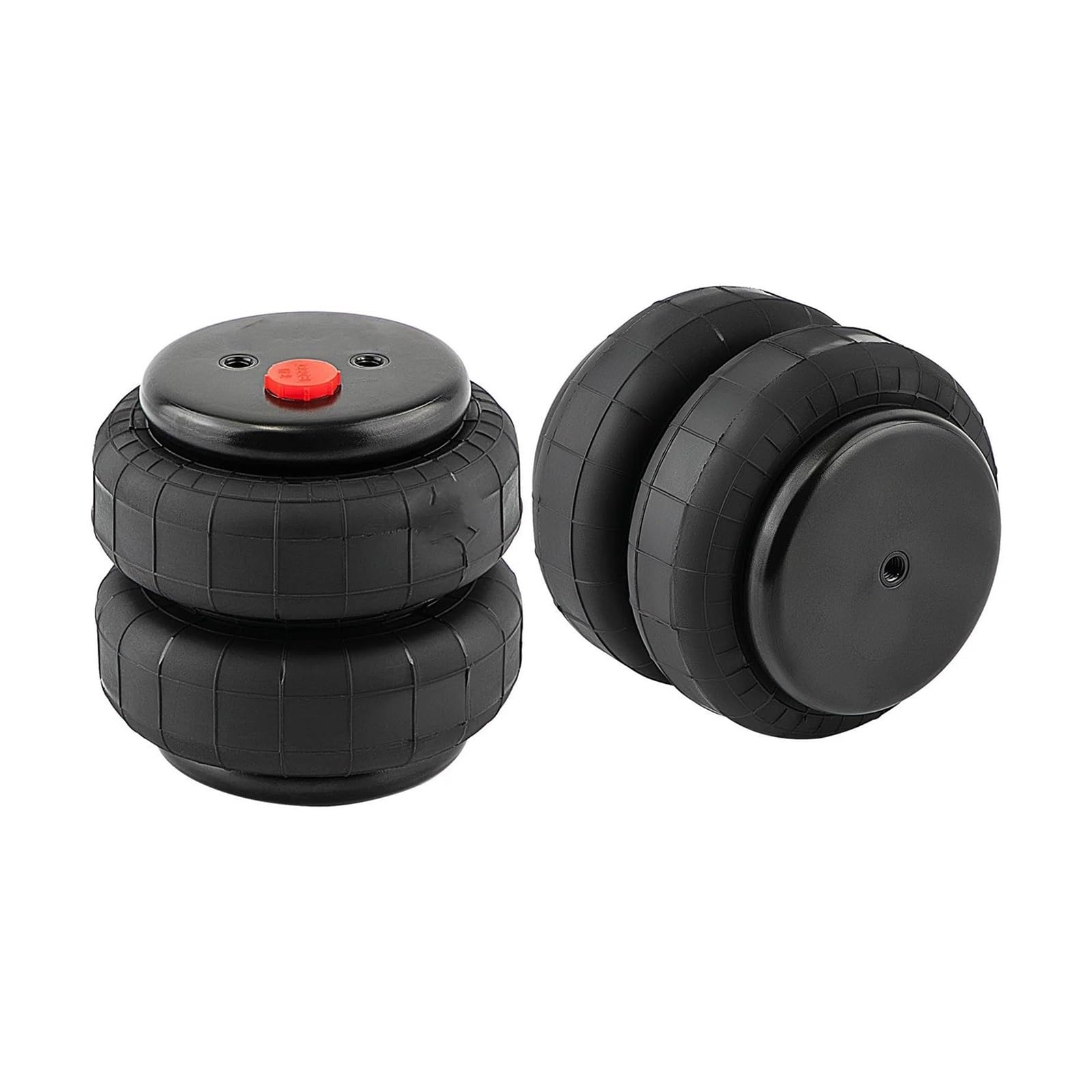 Lot 2 Ressorts Pneumatiques Pour Suspension Pneumatique Capacité De 2 500 Lb, Avec 1/2 Po NPT Pour Chevrolet Pour Silverado