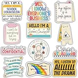 VOTANTA (12 Pcs, 3 inch) - School Counselor Stickers Pack, Counseling Teacher Sticker, Guidance Counselor Teaching Decals, Teachers Day Appreciation Gifts Decoration for Laptop, Phone, Water Bottles