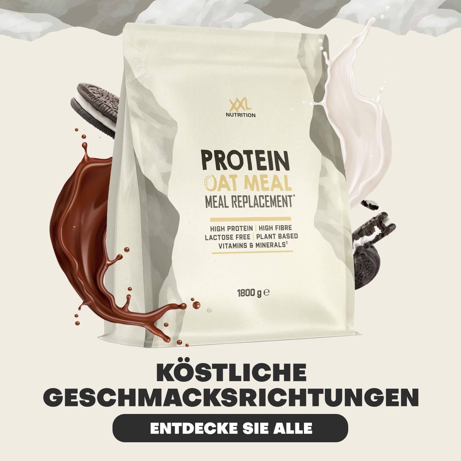 XXL Nutrition - Protein Oat Meal - Haferflocken mit Protein - Vanille - 1800 Gramm