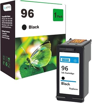 96 Ink Cartridges Compatible for DeskJet 6940 6980 Desk Jet 6540 9800 6988 5940 6840 PhotoSmart 8150 8450 8050 8750 OfficeJet 7210 7310 7410 1 Pack 96 Black Ink Cartridge