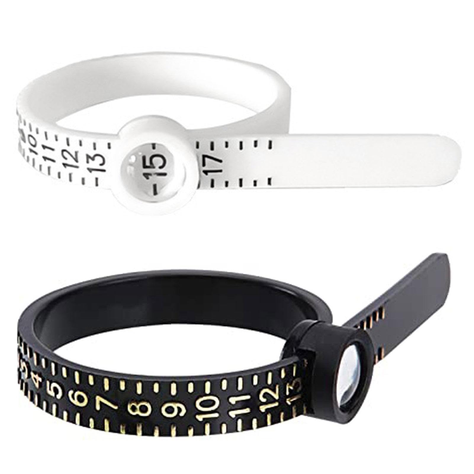 Amazon | 指輪 サイズ 計測、リングサイズ測定テー 拡大鏡付きリング