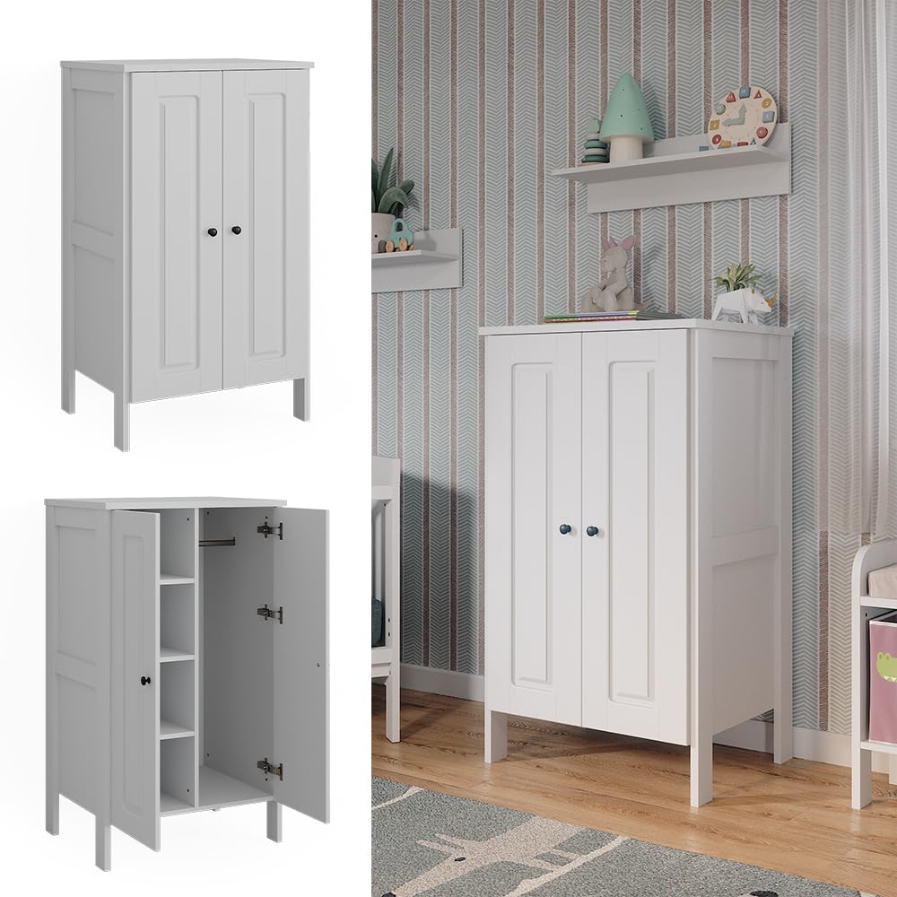 VitaliSpa Guardaroba bambini Ajaton 70 x 120.6 cm Bianco