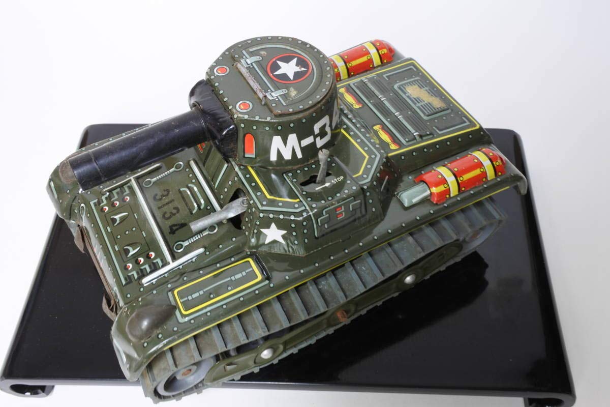 ブリキの戦車 1960年代 MADE IN JAPAN　モダントイ製 Amazon.co.jp: 懐かしい60年代おもちゃ ブリキ M－34 戦車タンク