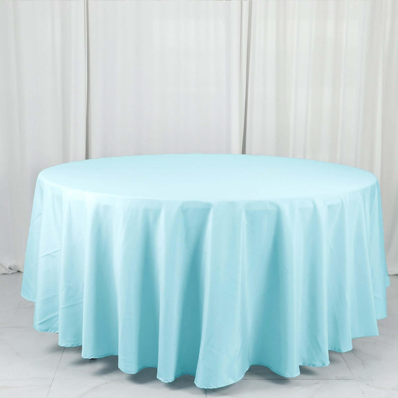 Efavormart Round Tablecloth, 108 Inch Stain & Wrinkle Resistant Washable Table Cloth, Decorative Polyester Fabric Table Cover for Banquet, Wedding,
