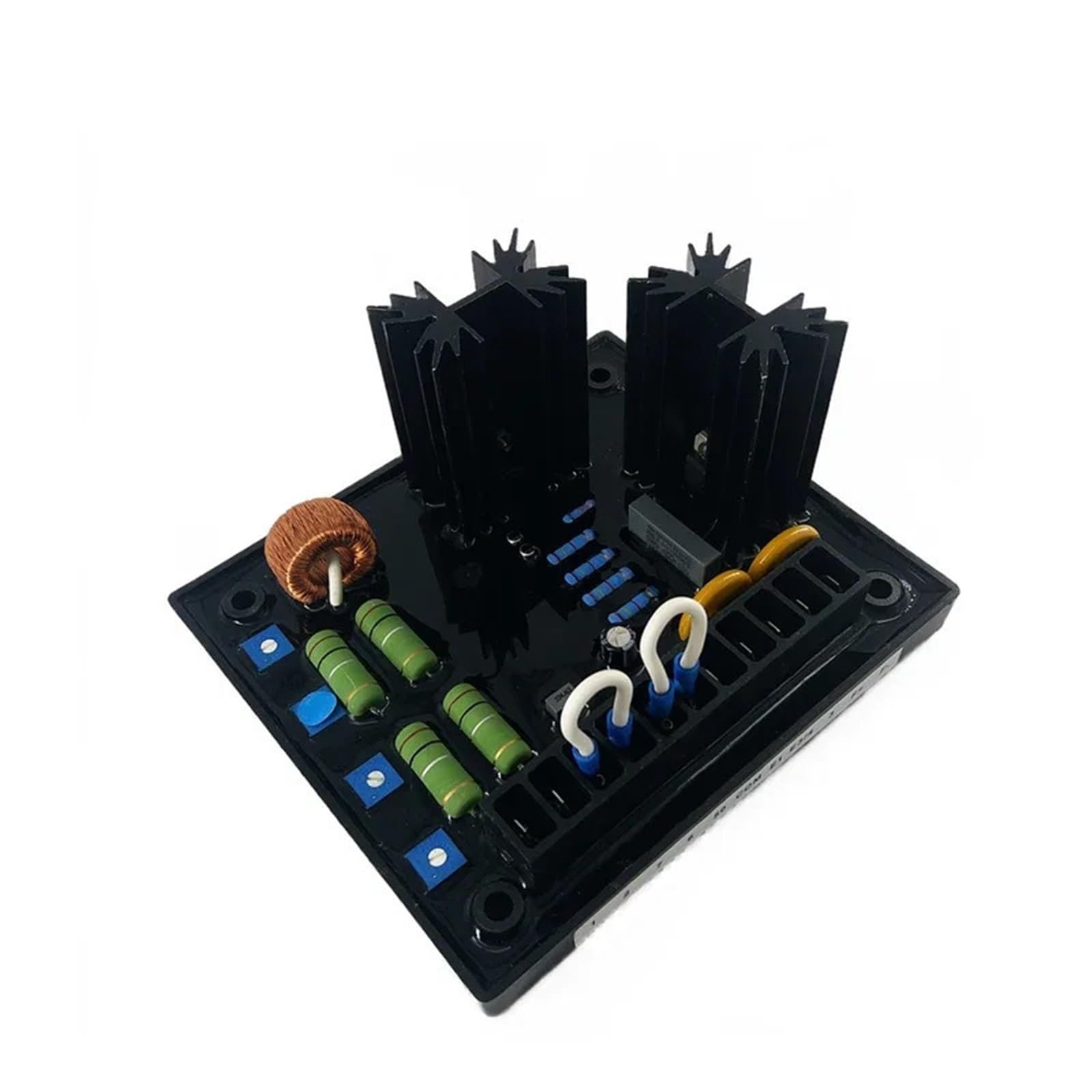 Kit alternateur voiture Compatible con Motoblocks Bas Diesel AVC63-7 AVC63-4 AVR controlador regulador de voltaje analógico para coche generador sin escobillas(AVC63-4)