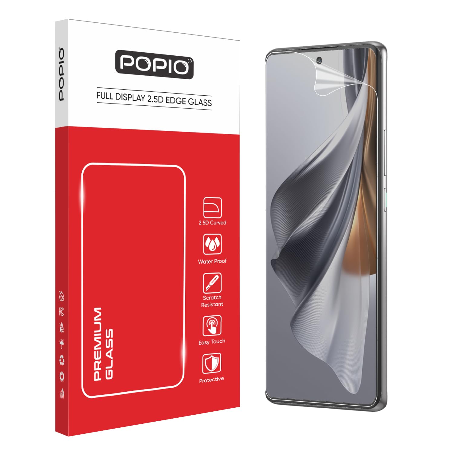 POPIO Acrylic Screen Guard for OnePlus 11R / Reno 9/9 Pro / 9 Pro+ / Reno 10/10 Pro/10 Pro+ (Transparent) Edge to Edge Full Screen Coverage with Easy Installation Kit-image-23